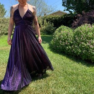 Purple Halter party dress!